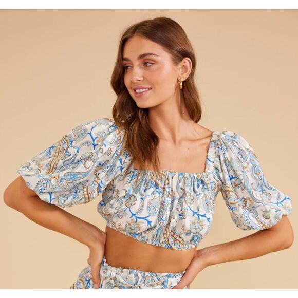 Mink Pink Tops - Mink Pink Marianna Crop Top NWT Size XS Retail $98